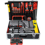 755 - 58 boite à outils - coffret à outils - malette à outils en aluminium, 164 - pièces - famex 755 - 58 boite à outils - coffret à outils - malette à outils en aluminium, 164 - pièces - famex