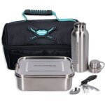 Fan lunch set dans un sac isotherme makita avec bote  pain en inox avec compartiments de sparation ...