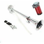 Fanfare avertisseur pneumatique corne de brume chrome avec compresseur 12v voiture camion bus
