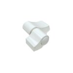 Fapim - paumelle loira + douille � visser rupture blanc 9010 sans kit de fixation entraxe 67 �p. 20 7010vi ...