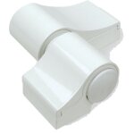 Fapim - paumelle loira + douille � visser rupture blanc 9010 sans kit de fixation entraxe 67 �p. 20 7010vi ...