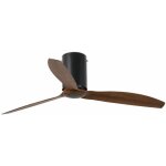 Faro barcelona - mini ventilateur de plafond moyen faro avec / sans bois clair, noir mat