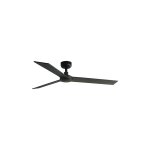 Faro barcelona - rudder l ventilateur sans lumi�re noir / noyer 34298