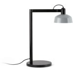 Faro barcelona - faro tatawin lampe de bureau noire, bleu gris brillant, 1 x e27