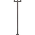 Faro structure - lampadaire extrieur  2 ampoules gris fonc - base seulement ip44, e27