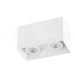 Faro tecto - downlight carr� � 2 ampoules, blanc, gu10