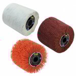 Pack de 3 brosses (nylon abrasif, fibre synth�tique, coton) �120x100mm pour r�novateur fartools