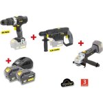 Fartools - x - fit pack gros oeuvre 3 machines 18v + 2 batteries 18v 3. 0ah : perceuse percu / visseuse ...