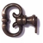 Fausse cl de meuble anglaise laitonn vieilli ancien serrure dcoration rustique vintage clef
