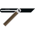 Fausse querre alu - line 505 - 330 longueurs des rails 330 mm aluminium avec incrustation en noyer