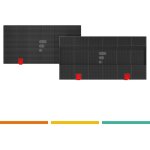 Fc08 - filtre � charbon compatible hotte elica mod. 150, cod. f00171 / s