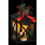 Fric lights and christmas - dco lanterne lumineuse avec 3 bougies led effet flamme vacillante - feeric ...