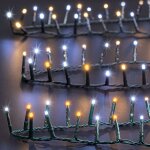 F��ric lights and christmas - guirlande lumineuse d'ext�rieur - 2 500 leds blanc chaud et froid - l 50 ...