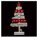 Fric lights and christmas - pancarte lumineuse en sapin - h 50 cm - rouge - livraison gratuite