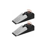 Alarme d'arrt de porte sans fil mini, paquet de 2 butes de porte en forme de cale bloquant le systme ...