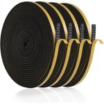Fenetre isolation anti froid, 20m joint porte d'entr�e mousse adh�sif 6 x 3mm bande etancheite autocollante ...