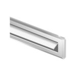 Fente de boîte aux lettres en pvc 345 x 823 cm blanc Fente de boîte aux lettres en pvc 345 x 823 cm blanc