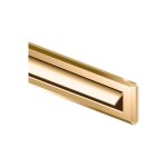 Fp - fente de boîte aux lettres en pvc 345 x 823 cm marron Fp - fente de boîte aux lettres en pvc 345 x 823 cm marron