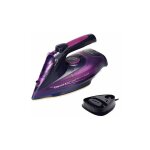 Fer � repasser, fer � vapeur, fer repasser voyage semelle antiadh�sive, 2400w, sans fil, 360ml, violet ...