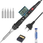 Fer � souder �lectrique 80w kit de soudure temp�rature r�glable 180?480? visible avec l'interrupteur ...