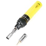 Fer � souder sans fil, fer � souder � gaz, stylo de fer � souder portatif au gaz butane, 1300 ?(jaune) ...