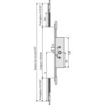 Crémone ajustable à tétière f17 - g14744. 00 ferco Crémone ajustable à tétière f17 - g14744. 00 ferco