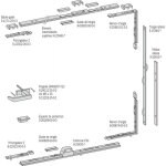 Ferco ? 6254500201 cr�mone f 30 1130 mm ? m�canisme basculant gu ? s�curit� renforc�e ? pour bois dur ...