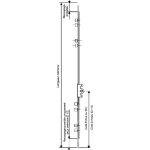 Ferco cremone verrou jet 15 - cote d fixe : g - 12425 - 2226 � 2350 mm - 980 - 2350 - 4