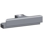 Gche de galet en applique pour rainure de 7 - 8 x 4 mm en jeu de 12 mm ferco