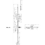 Renvoi d'angle 'guide dcal' pour porte fermire ferco