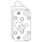 Ferco ? renvoi de fouillot entraxe 15mm douille 9mm ? montage rapide pour serrures vari�es ? g205440300 ...