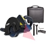 Ferm - wsm1009 rainureuse 1700w 125mm - laser - incl. 2 lames diamant et adaptateur d'aspirateur