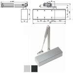 Ferme - porte a�rodynamique noir ts 71 dorma