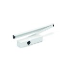 Geze - ferme - porte en applique ts wood force 3 fixe bras glissière - blanc Geze - ferme - porte en applique ts wood force 3 fixe bras glissière - blanc
