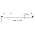 Ferme - portillon direkt 150 avec �querre de fixation ind�montable noir - dictator - 392340