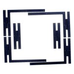 Ferrage � plat complet pour volet comprenant 4 paumelles �querres h 350 x l 500 x l 35 mm et 2 paumelles ...