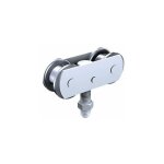 Mantion - ferrure de porte  dplacement droit pour porte de 150 kg monture pivotante galet delrin 653d ...
