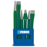 Fervi - coffret de 6 burins poincons et graveurs avec support plastique 0127