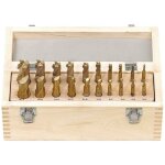 Fervi - jeu de 20 fraises carbure finition frontal 4 et 2 fl�te acier hss f001 / 20