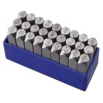 Jeu de poincons micro stress lettres 6 mm pour marquage fervi p012 / l06p