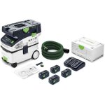 Festool - aspirateur sans fil 36v (2x18v) ctlc midi i - plus cleantec avec 4 batteries 18v 5. 0ah + accessoire ... Festool - aspirateur sans fil 36v (2x18v) ctlc midi i - plus cleantec avec 4 batteries 18v 5. 0ah + accessoire ...