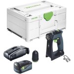 Festool cxs 18 - basic perceuse - visseuse sans fil 18 v 40 nm brushless + 1x batterie 5, 0 ah + chargeur ...