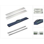 Festool fs 1400 / 2 rail de guidage 1400 mm 2x ( 491498 ) + pochette de rail de guidage fs - bag + 2x ...