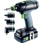 Perceuse visseuse sans fil t 18 + 3 hpc 4. 0 i - set festool avec 2 batteries 18v 4. 0ah - chargeur - ...
