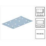 Festool stf 80x133 bandes abrasives grenat p100 80 x 133 mm 400 pi�ces ( 4x 499628 ) pour ponceuse rts ...