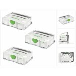Festool - systainer t - loc sys 1 tl 3x coffrets � outils - gris clair - combinables (497563)