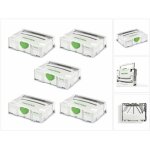 Festool - systainer t - loc sys 1 tl 5 x coffrets � outils - gris clair - combinables (497563)