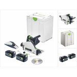 Festool ? scie plongeante sans fil 18v avec 2 batteries 5, 0ah ? moteur brushless ? profondeur de coupe ...