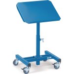 Fetra - servante d�atelier surface de chargement l510xl410 mm hauteur r�glable 500 - 775 mm bleu brillant ...