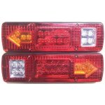Feu arri�re 2x led 19 led 12v pour camions, caravanes, camionnettes, remorques pour bateaux
